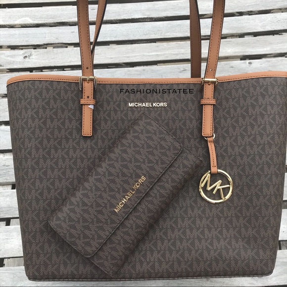 Michael Kors Medium Jet set tote Trifold Wallet - Picture 3 of 8